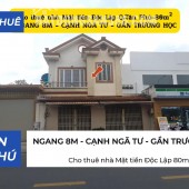 Cho thuê nhà Mặt tiền Độc Lập 80m²,1Lầu- NGANG 8M - GẦN TRƯỜNG HỌC